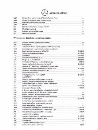 Mercedes-Benz Klasa V cena 389910 przebieg: 50000, rok produkcji 2022 z Lubniewice małe 596